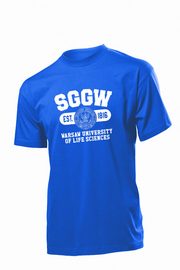 Koszulka SGGW niebieska męska XL, 